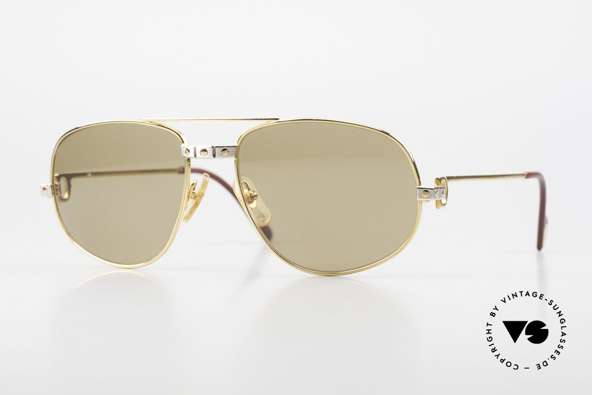 Cartier Romance Santos - L Mystic Cartier Sun Lenses, vintage Cartier sunglasses; model ROMANCE Louis Cartier, Made for Men