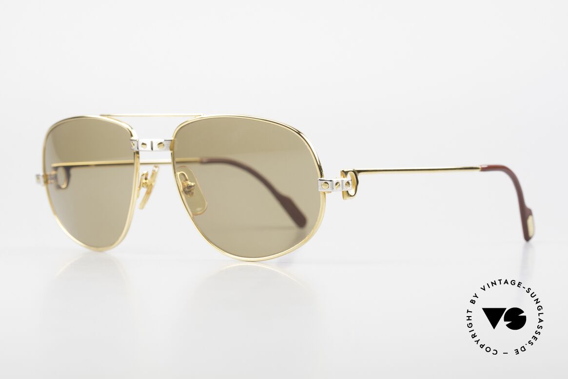 Cartier Romance Santos - L Mystic Cartier Sun Lenses, this pair (with SANTOS decor) is LARGE size 58-18, 140, Made for Men