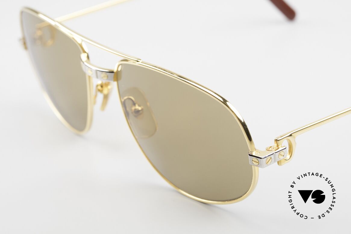 Cartier Romance Santos - L Mystic Cartier Sun Lenses, 22ct gold-plated frame (like all vintage Cartier originals), Made for Men