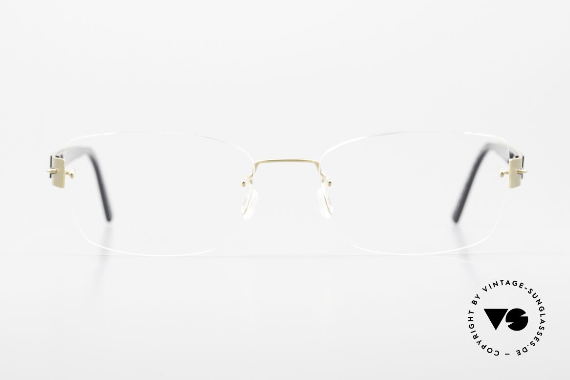 Lindberg 2285 Spirit Titan Rimless Frame Ladies & Gents, mod. 2285, size 52, T514, Color K24/GT (gold & black), Made for Men and Women
