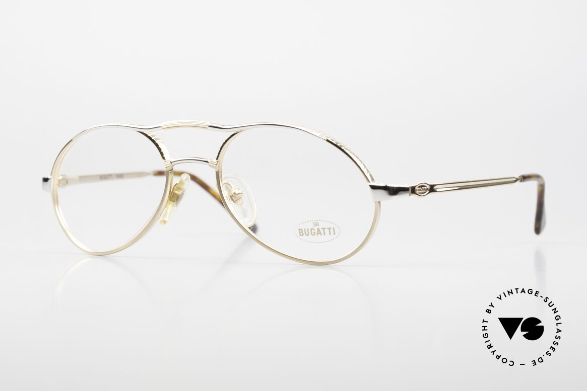 Bugatti 14008 Men's Glasses 80's Bicolor, noble & comfortable Bugatti 80's eyeglasses, Made for Men