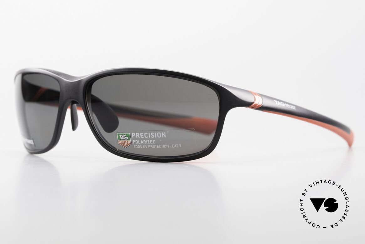 Tag Heuer 6021 Precision Polarized Sports Shades Men, with anti-reflective POLARIZED sun lenses, 100% UV, Made for Men