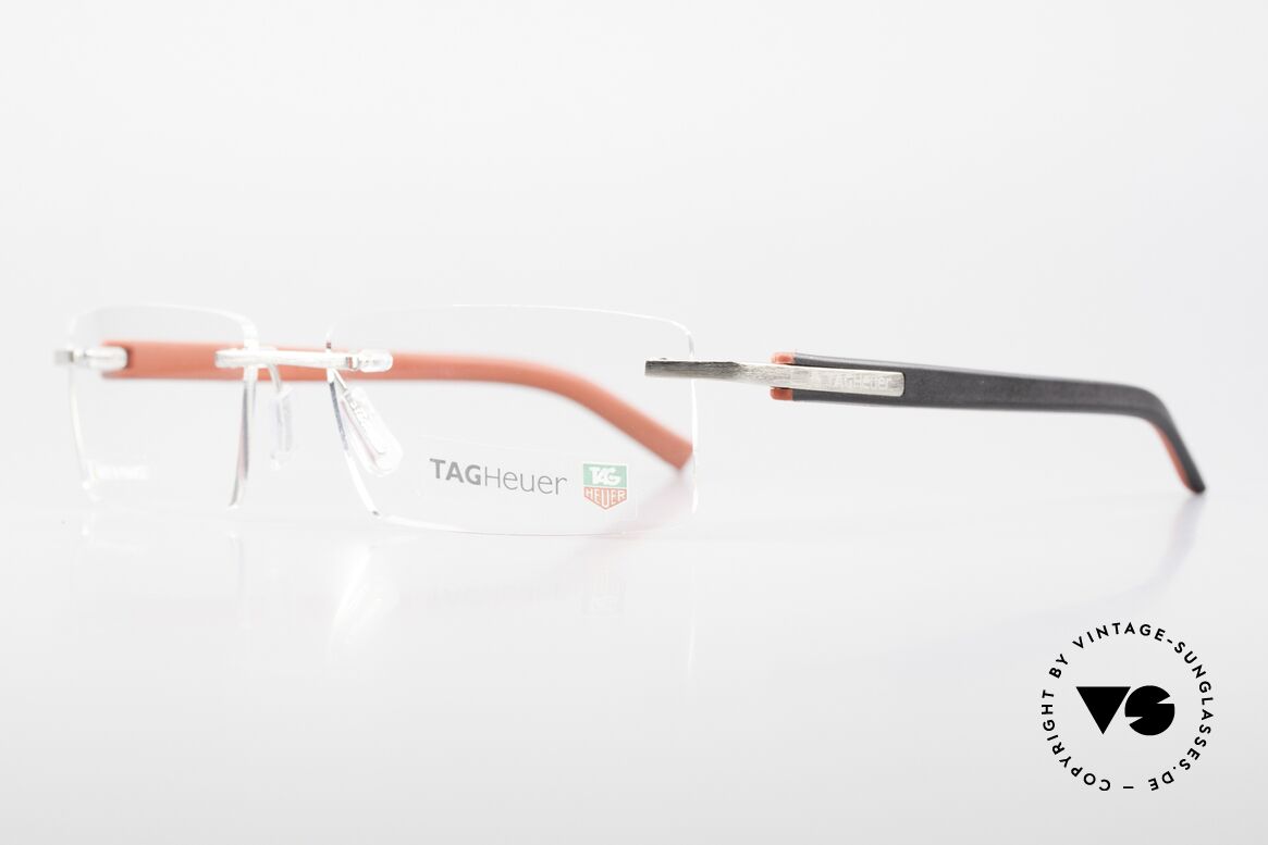 Tag Heuer 8110 Trends Rimless Men's Eyeglasses, 1st class comfort thanks to flexible spring hinges, Made for Men
