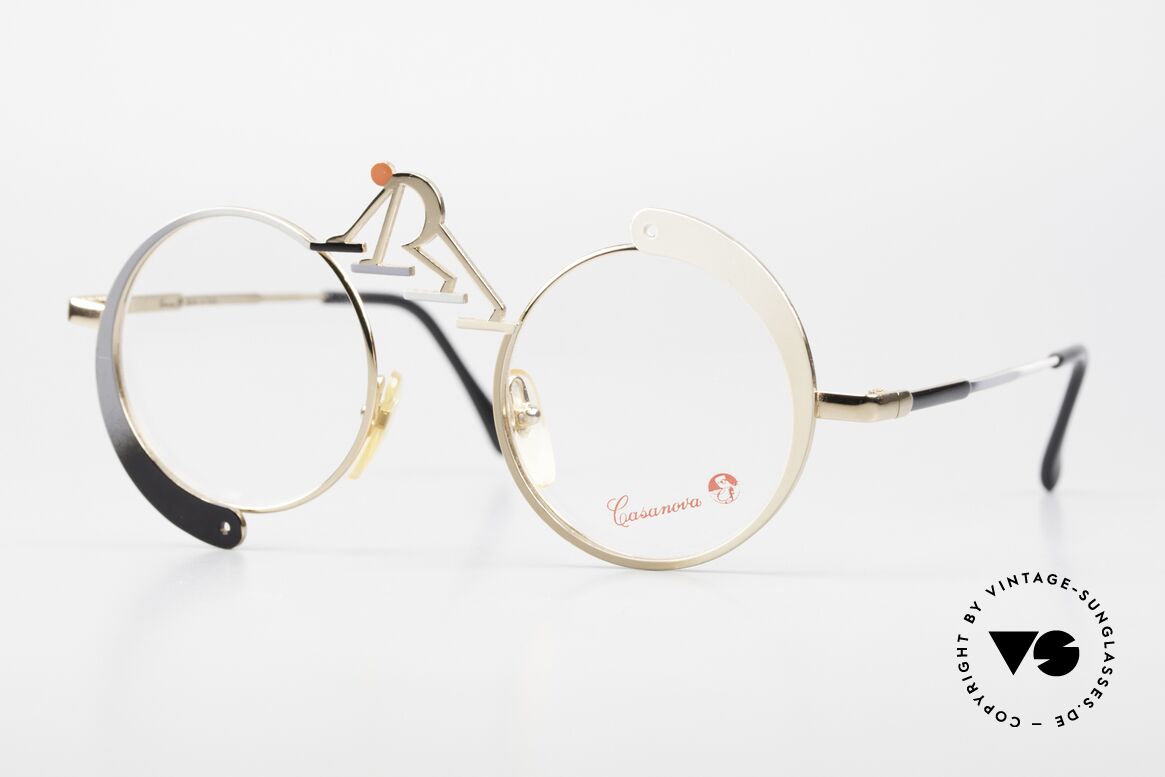 Casanova SC5 Simbolismo Evolution Glasses, vintage 'art glasses' by Casanova from the mid. 1980's, Made for Men and Women