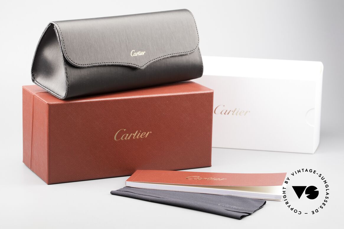 Cartier Santos Dumont Wood Frame & Leather Bridge, Size: large, Made for Men