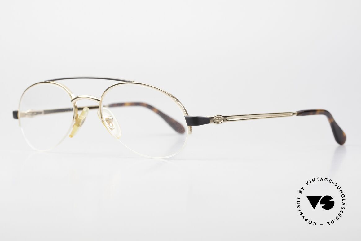 Bugatti 09211 Frame With Nylor Thread, very noble frame: gold-plated & dulled black, Made for Men