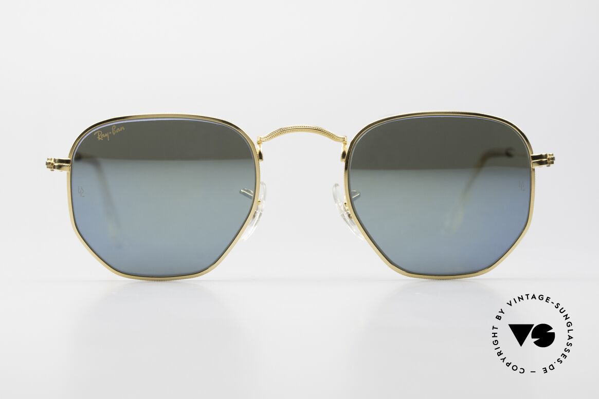 Ray Ban Classic Style III Blue Mirrored B&L Lenses, based on Bausch&Lomb models from the 1920's, Made for Men and Women