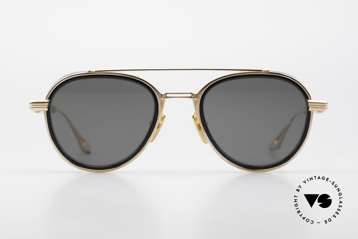 DITA Epiluxury 04 Rose Gold Titanium Polarized, ROSÉ GOLD metal in combination with black acetate, Made for Men and Women