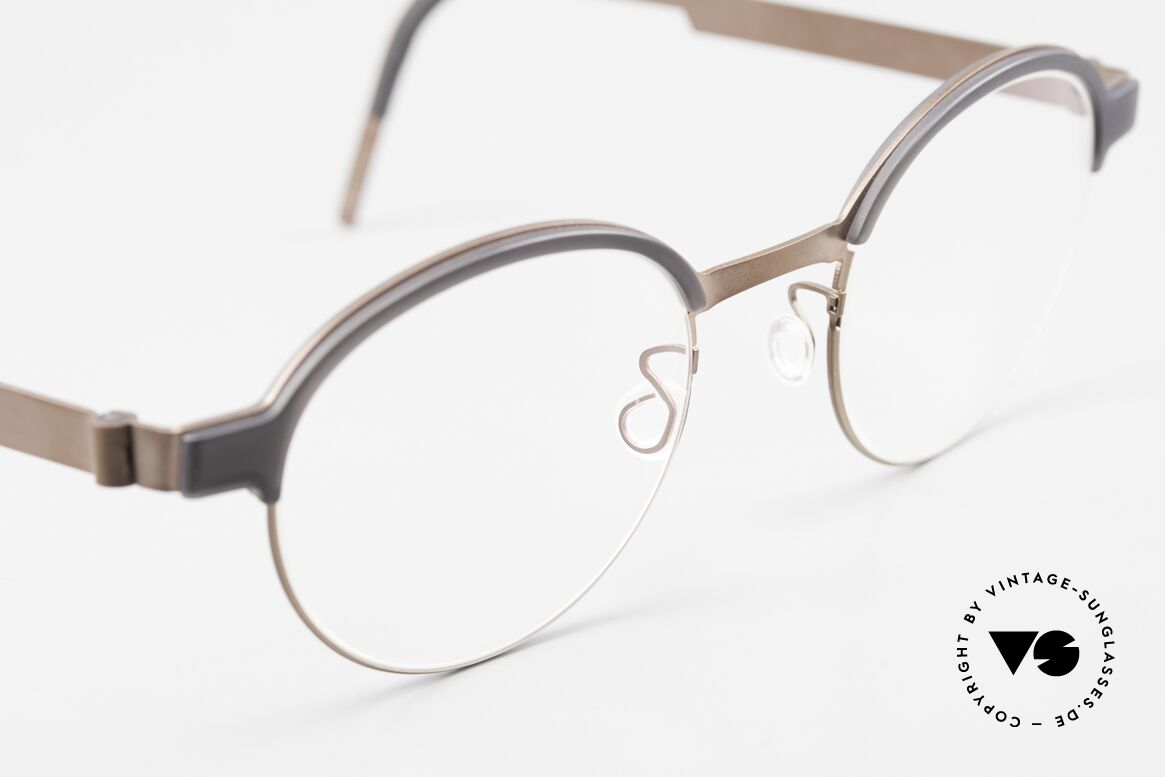 Lindberg 9840 Strip Titanium Panto Designer Glasses Men, unworn, new old stock with original case by Lindberg, Made for Men