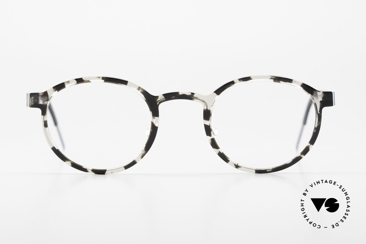 Lindberg 1014 Acetanium Round Specs Panto Mosaic, designer eyeglass-frame for women and men likewise, Made for Men and Women