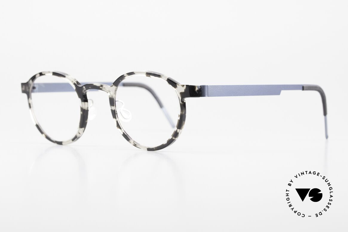 Lindberg 1014 Acetanium Round Specs Panto Mosaic, model 1014, size 46/23: made of acetate & titanium, Made for Men and Women