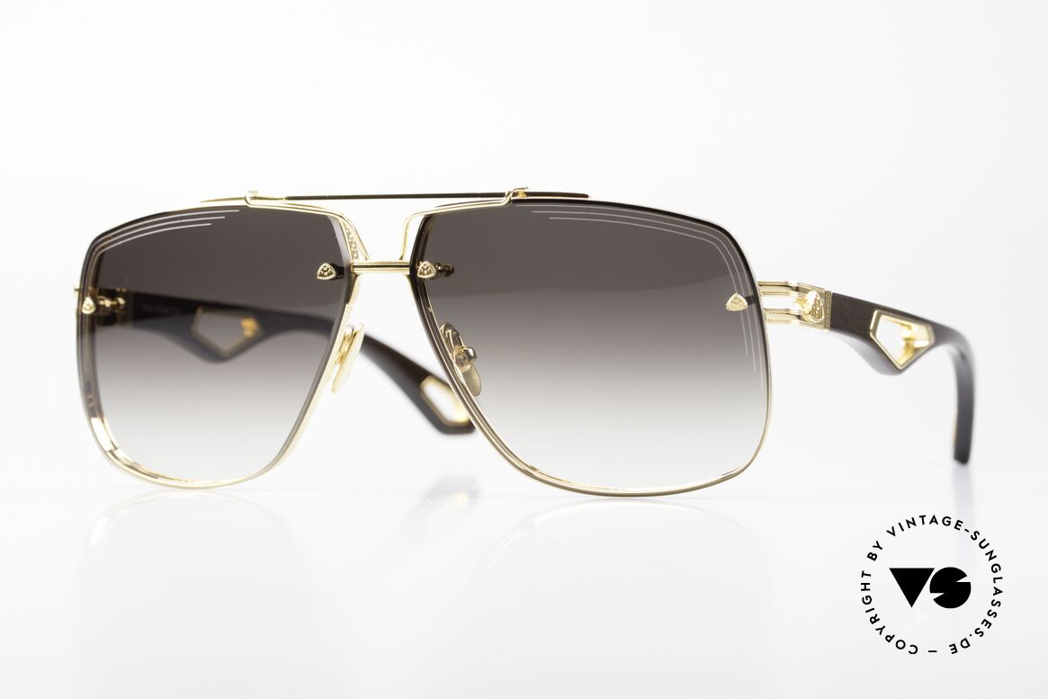 Maybach The King II Men's XL Luxury Shades 24kt, MAYBACH The King 2, 6-WAK-Z35, size 63/12, 145, Made for Men