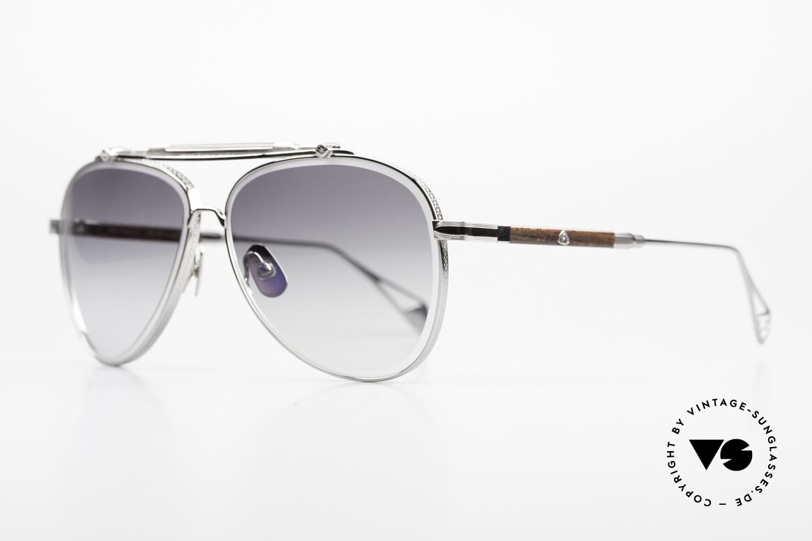 Maybach The Observer I Aviator Ruthenium Ebony, ruthenium plated titanium frame with ebony inlays, Made for Men