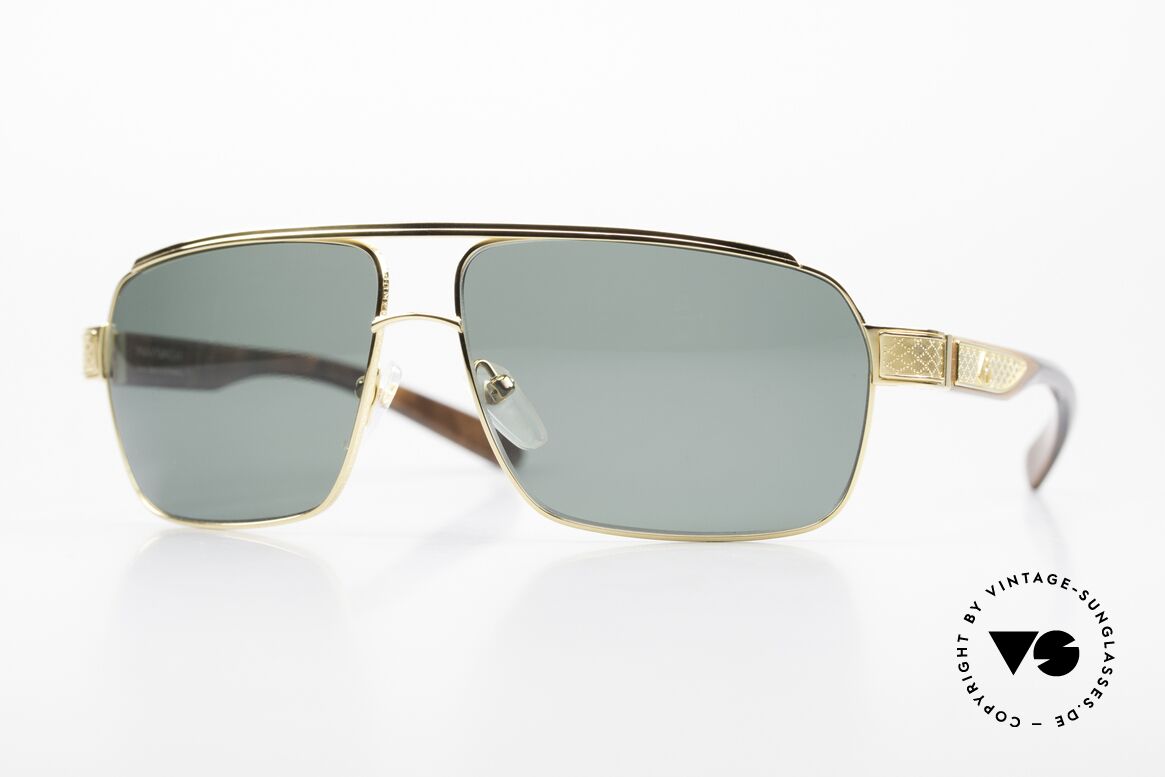Maybach The Admiral I 24kt Yellow Gold Wood Frame, MAYBACH The Admiral 1, G-WBJ-Z01, size 64/13, Made for Men