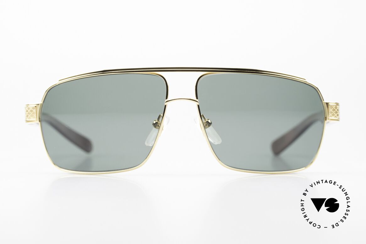 Maybach The Admiral I 24kt Yellow Gold Wood Frame, precious 24ct yellow gold plated titanium frame, Made for Men