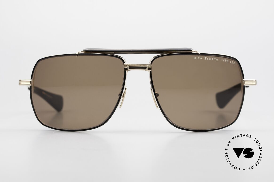 DITA Symeta Type 403 Flight Series Frame Black Gold, men's sunglasses from the Flight series by DITA, Made for Men