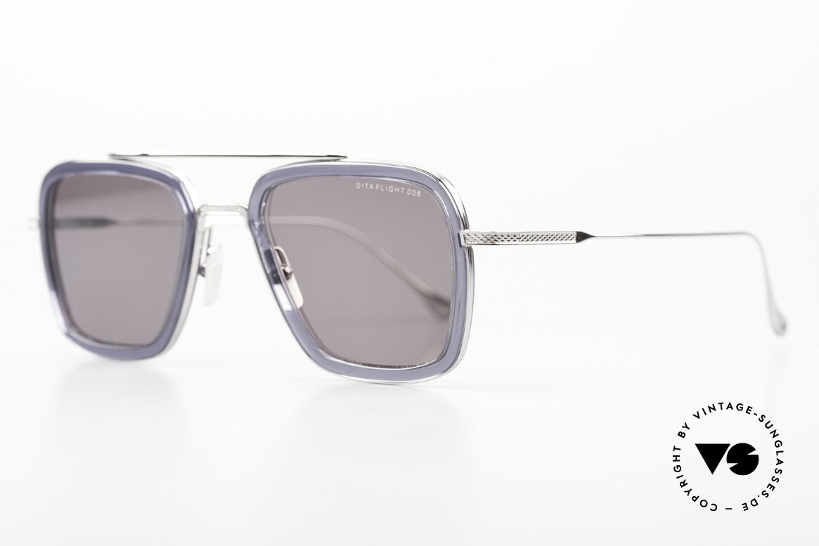 DITA Flight 006 Fighter Pilots Sunglasses, classic shape, but made of "masculine" materials, Made for Men