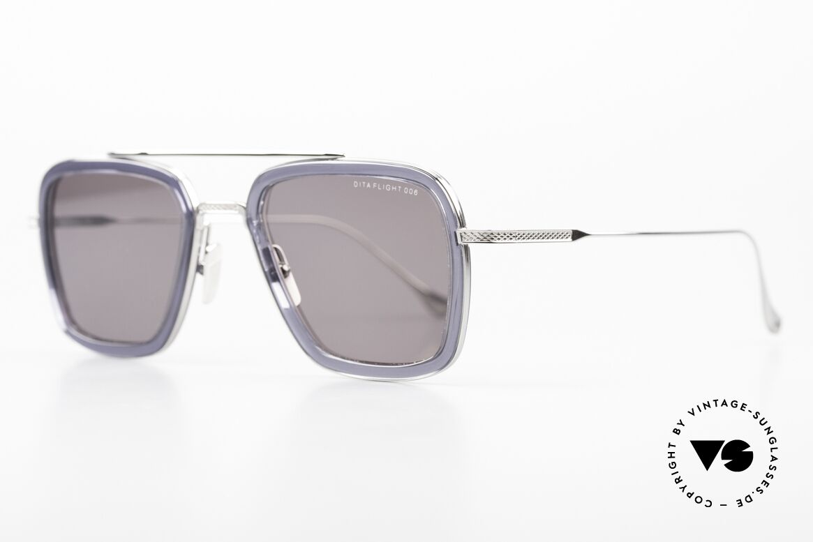 DITA Flight 006 Fighter Pilots Sunglasses, classic shape, but made of "masculine" materials, Made for Men