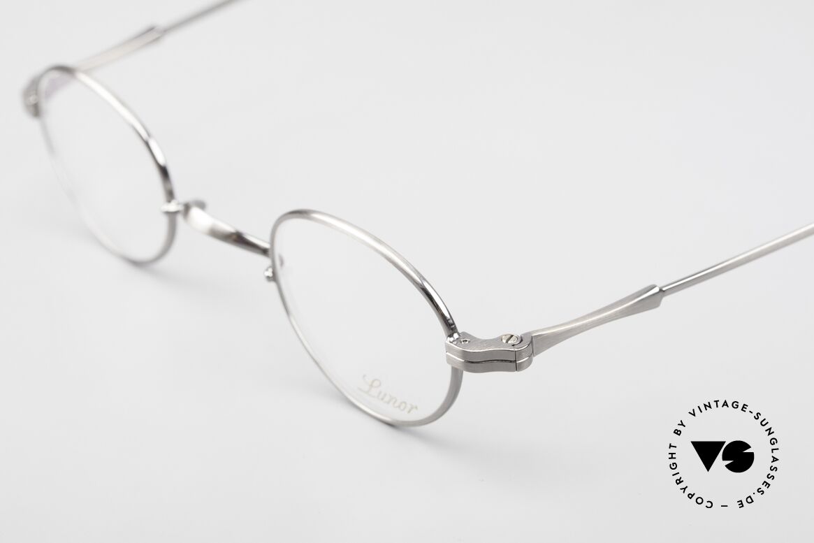 Lunor II 03 XS Eyeglasses Antique Silver, traditional German brand; quality handmade in Germany, Made for Men and Women