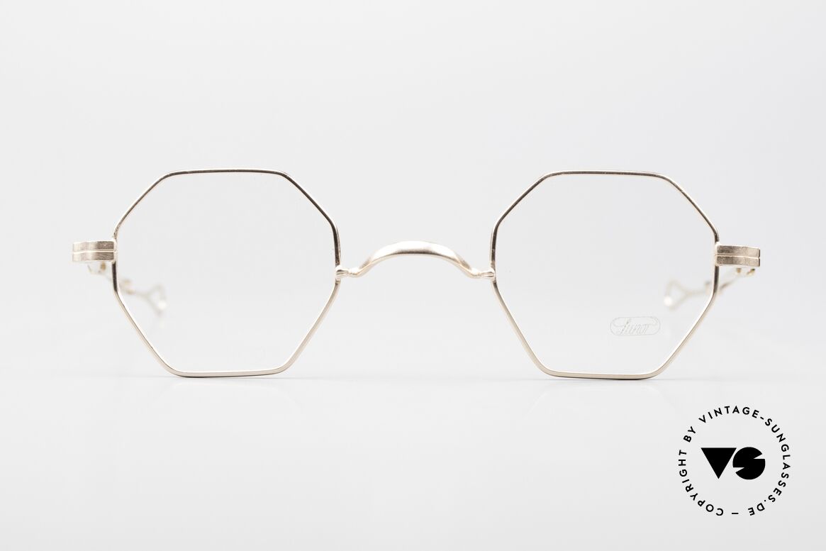 Lunor I 11 Telescopic Limited Edition Rose Gold, extraordinary frame shape: octagonal PANTO design, Made for Men and Women