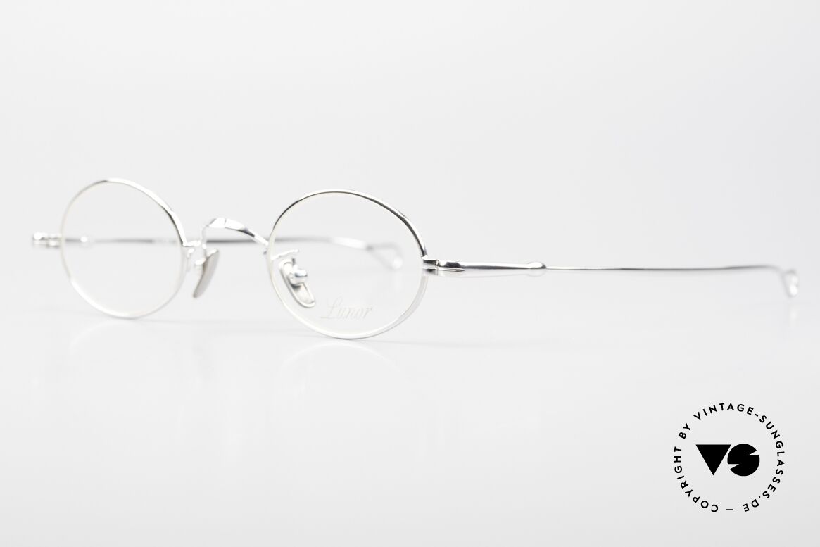 Lunor V 101 Small Oval Frame Platinum, PP = platinum-plated; pure "made in Germany" quality, Made for Men and Women