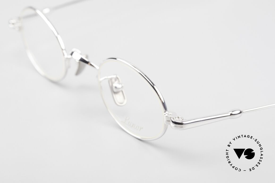 Lunor V 101 Small Oval Frame Platinum, a rare old Lunor specs from the late 90's / early 2000's, Made for Men and Women