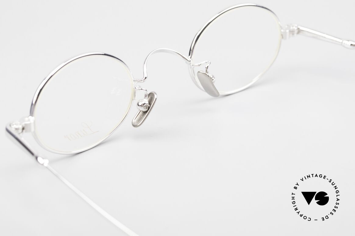 Lunor V 101 Small Oval Frame Platinum, Size: small, Made for Men and Women