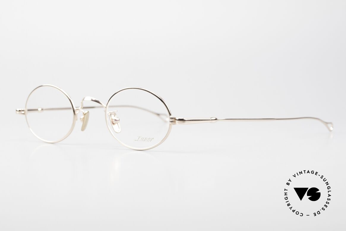 Lunor V 100 Limited Edition Rose Gold, model V100: oval eyeglass-frame, full rim (unisex specs), Made for Men and Women
