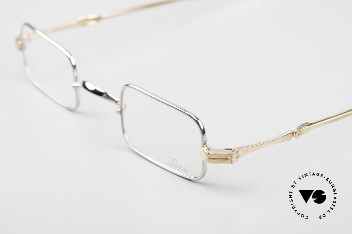 Lunor I 13 Telescopic Square Eyeglasses Bicolor, Lens h/v 38/22, bridge 24.5, temples 118 to 155mm, Made for Men and Women