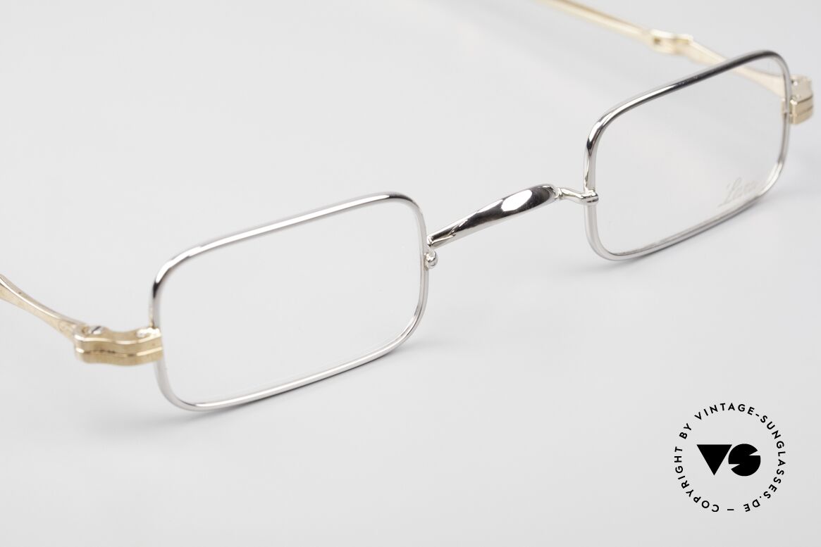 Lunor I 13 Telescopic Square Eyeglasses Bicolor, original more than 20 years old; timelessly elegant, Made for Men and Women