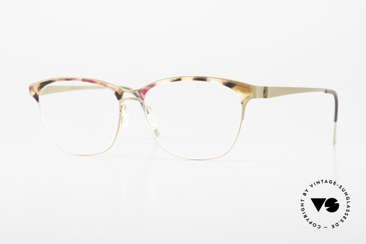 Lindberg 9847 Strip Titanium Women's Glasses Combi Frame, Lindberg Strip Titanium combi-eyeglasses from 2019, Made for Women