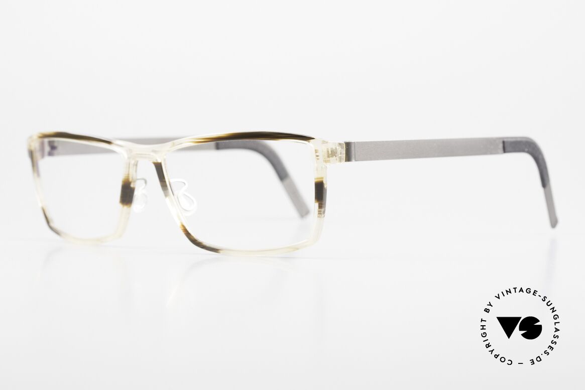 Lindberg 1245 Acetanium Men's Glasses Crystal Brown, interesting pattern of the frame in crystal & brown, Made for Men