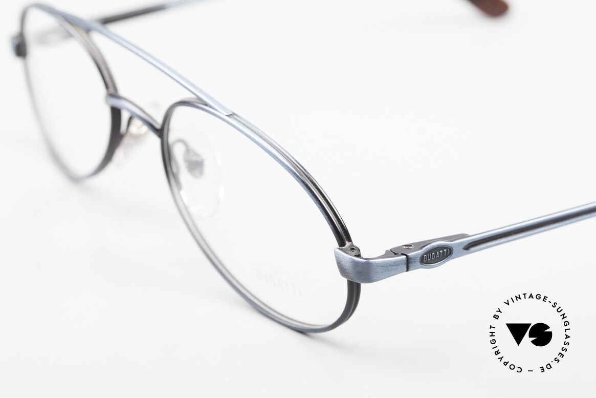 Bugatti 08128 Men's Frame Blue Metallic, top-notch quality, made in France, in size 49, Made for Men
