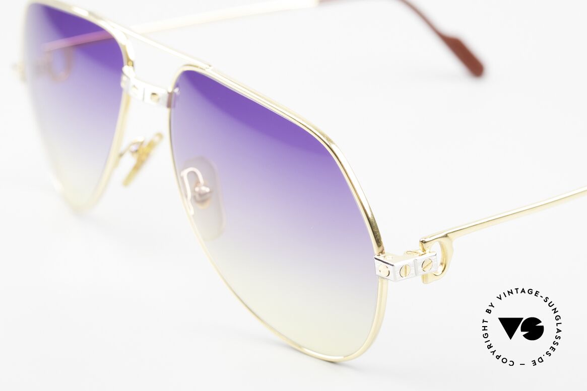 Cartier Vendome Santos - M Purple To Yellow Gradient, worn by actor Christopher Walken (JAMES BOND, 1985), Made for Men and Women