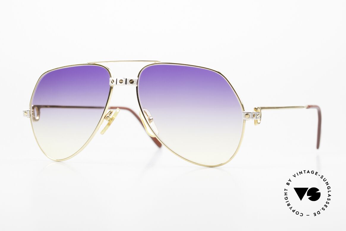 Cartier Vendome Santos - M Purple To Yellow Gradient, mod. "Vendome" was launched in 1983 & made till 1997, Made for Men and Women