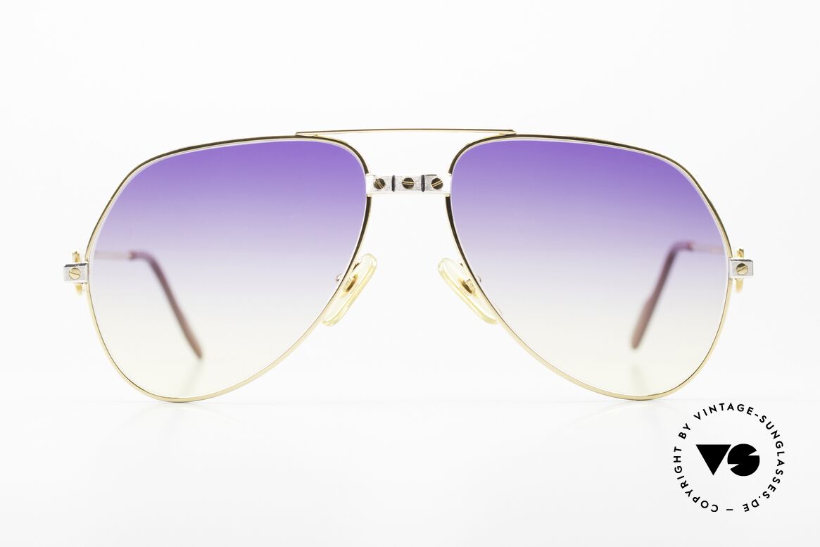 Cartier Vendome Santos - M Purple To Yellow Gradient, Vendome = the most famous eyewear design by CARTIER, Made for Men and Women