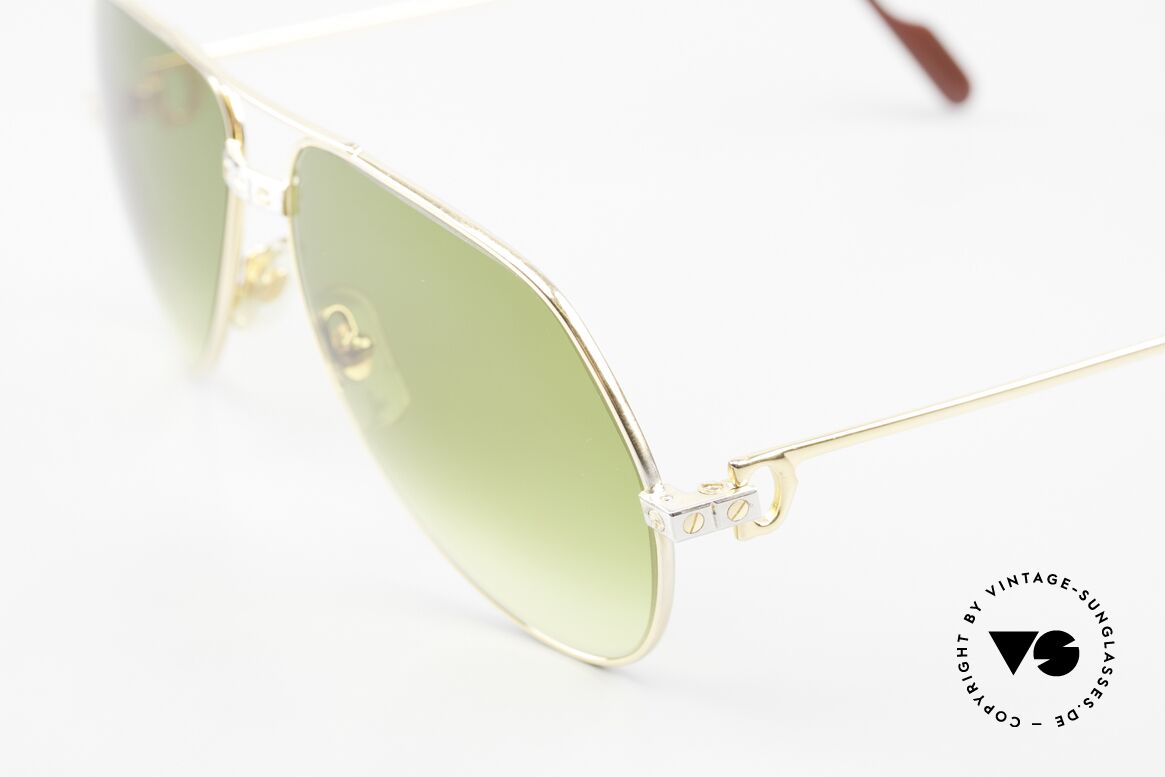 Cartier Vendome Santos - M Aviator Shades 1980's 1990's, worn by actor Christopher Walken (JAMES BOND, 1985), Made for Men and Women