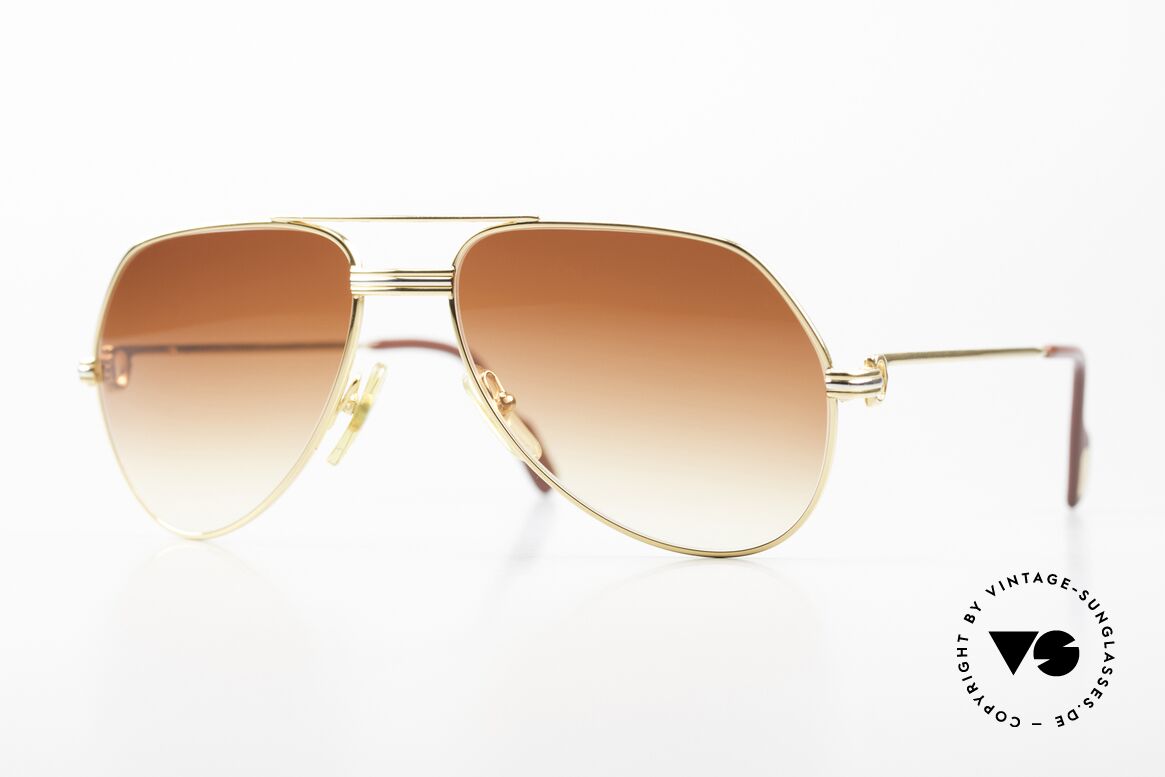Cartier Vendome LC - S Luxury Sunglasses from 1983, legendary Cartier Vendome shades; famous aviator style!, Made for Men and Women