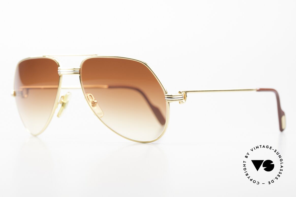 Cartier Vendome LC - S Luxury Sunglasses from 1983, a.o. worn by Christopher Walken (James Bond movie '85), Made for Men and Women