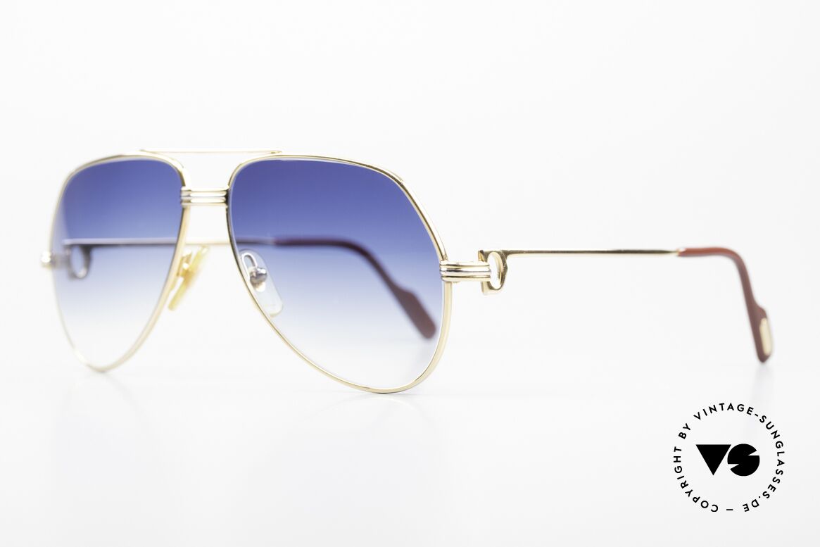Cartier Vendome LC - S Luxury Sunglasses from 1983, a.o. worn by Christopher Walken (James Bond movie '85), Made for Men and Women