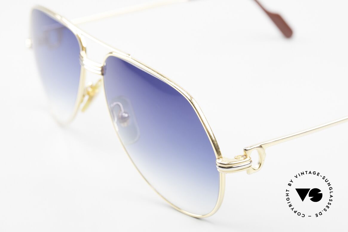 Cartier Vendome LC - S Luxury Sunglasses from 1983, this pair (Louis Cartier decor): in SMALL size 56-14, 130, Made for Men and Women