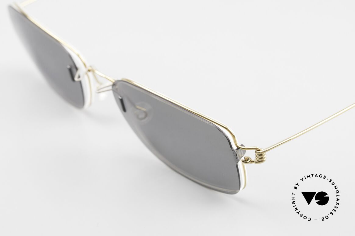 Lindberg Alvis Air Titan Rim With Polarized Clip-On, unworn, NOS, with original magnetic case by Lindberg, Made for Men