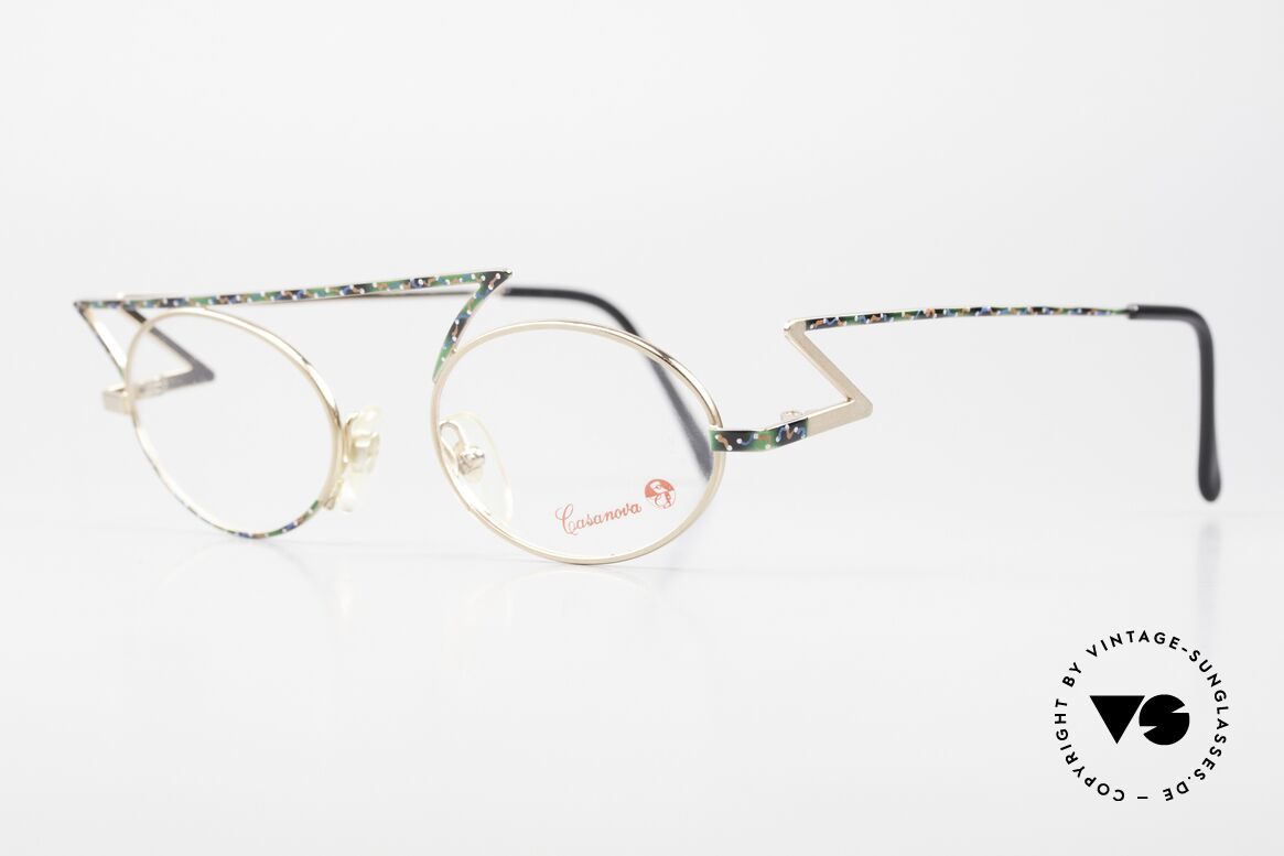Casanova LC30 ZigZag Frame Flash Design, model is often called zig-zag glasses or "flash frame", Made for Men and Women