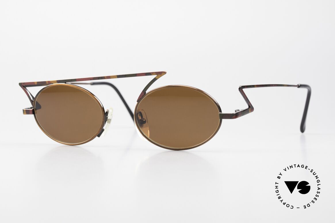 Casanova LC30 Zig Zag Sunglasses 1990's, Casanova sunglasses, mod. LC30, size 48/20, col. 03, Made for Men and Women