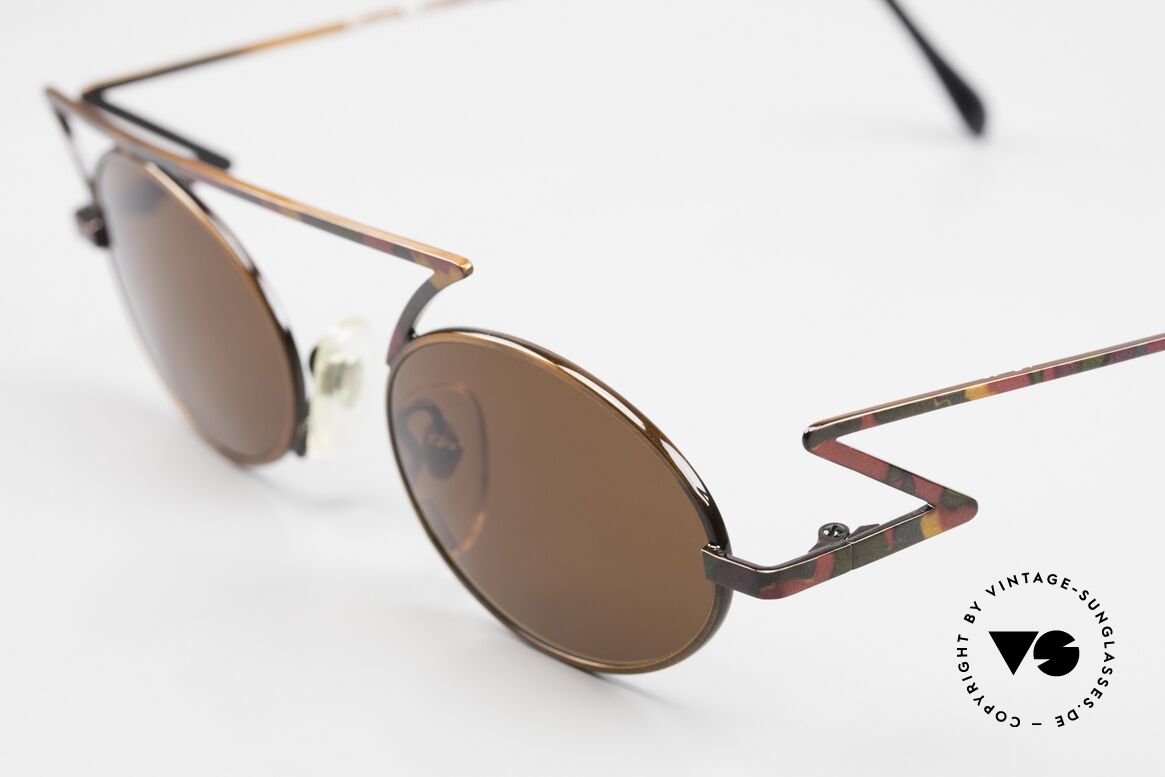 Casanova LC30 Zig Zag Sunglasses 1990's, LC ="Liberty Collezione", which is Ital. "Art Nouveau", Made for Men and Women