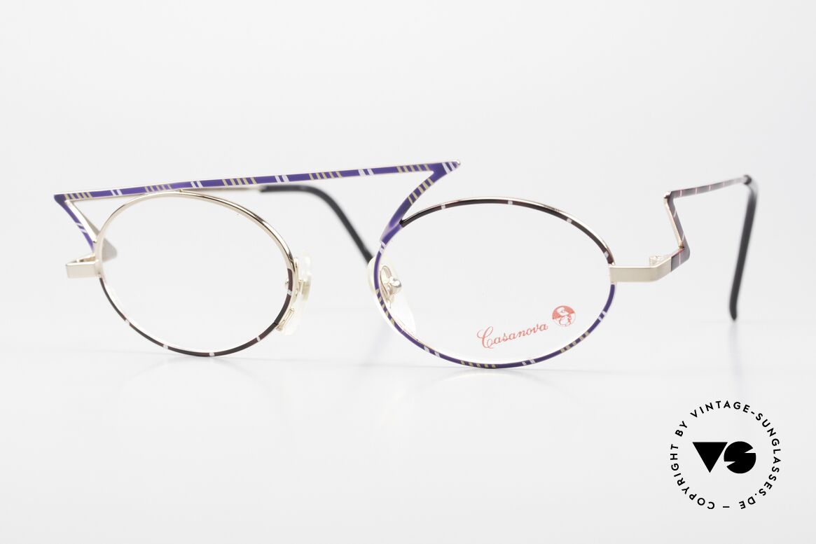 Casanova LC30 Designer Frame Art Nouveau, Casanova eyeglasses, mod. LC30, size 48/20, col. 02, Made for Men and Women