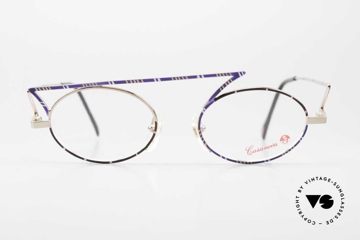 Casanova LC30 Designer Frame Art Nouveau, rare & interesting 90's vintage eyeglasses from Italy, Made for Men and Women