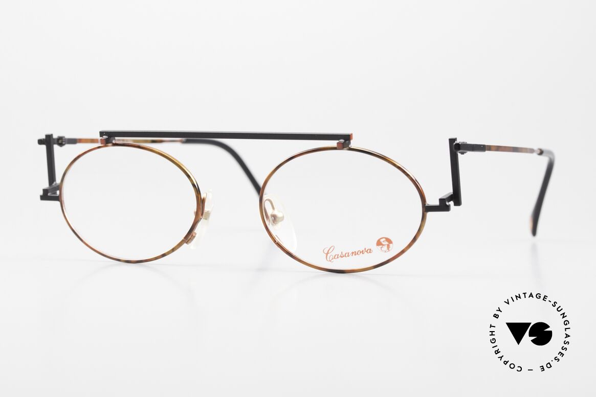 Casanova RVC4 Neoplastic Art Eyeglasses, oval Casanova eyeglasses, mod. RVC4, size 48/20, col. 03, Made for Men and Women