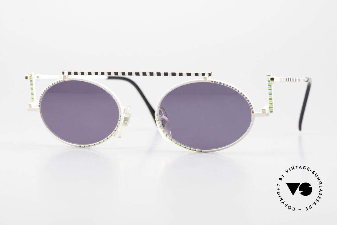 Casanova RVC4 Art Shades Piet Mondrian, oval Casanova sunglasses, mod. RVC4, size 48/20, col. 02, Made for Men and Women