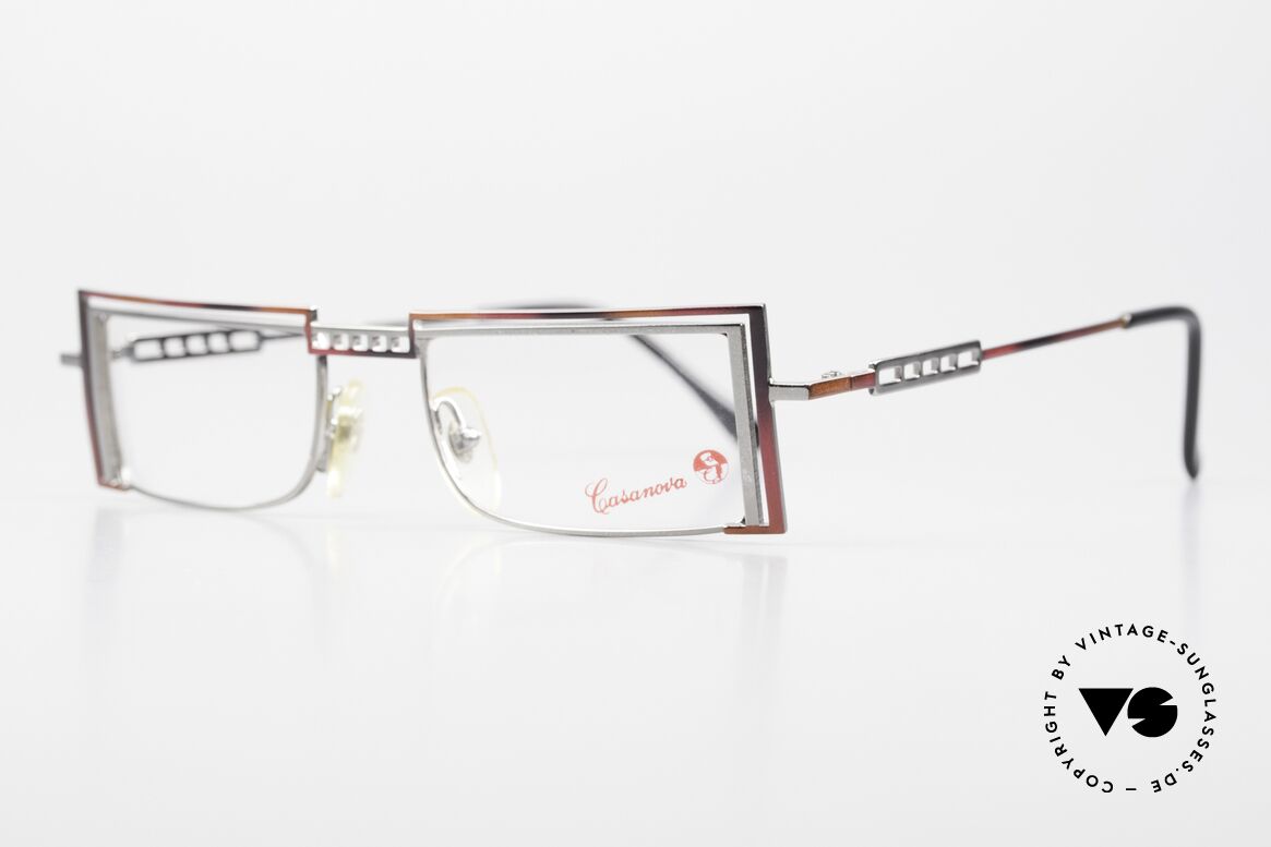 Casanova LC5 Square Frame Belle Epoque, LC ="Liberty Collezione", which is Ital. "Art Nouveau", Made for Men and Women